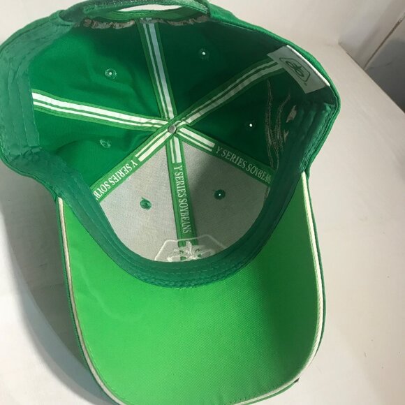 Pioneer Y Series Green Cotton Adjustable Hat Soy Beans OSFA Agricultural - Picture 7 of 7